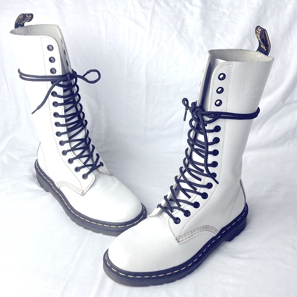 *RARE* Dr. Martens 1914 White Leather Womens 7.5 Mens 6
